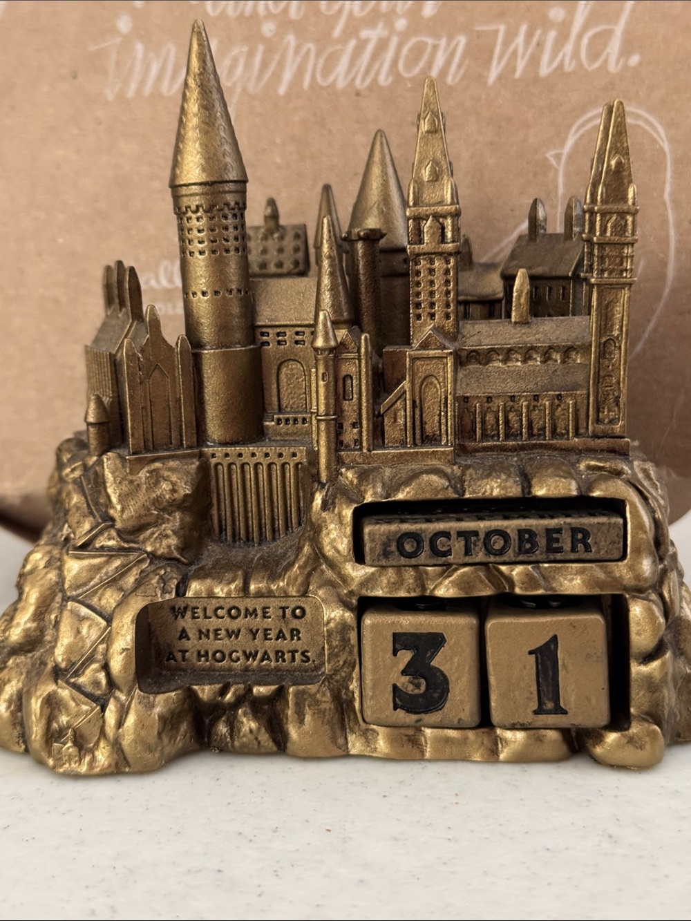 Hallmark Harry Potter Hogwarts Castle perpetual desk calendar